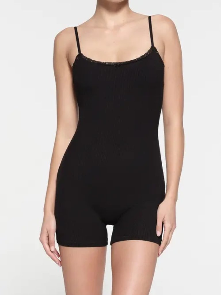 Skims Soft Lounge Scoop Onesie |Onyx| M| Nwot